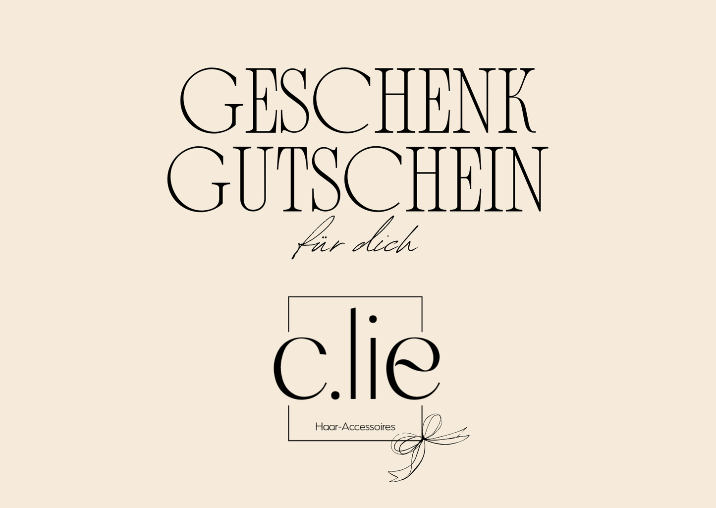 Gutschein von c.lie Haar-Accessoires
