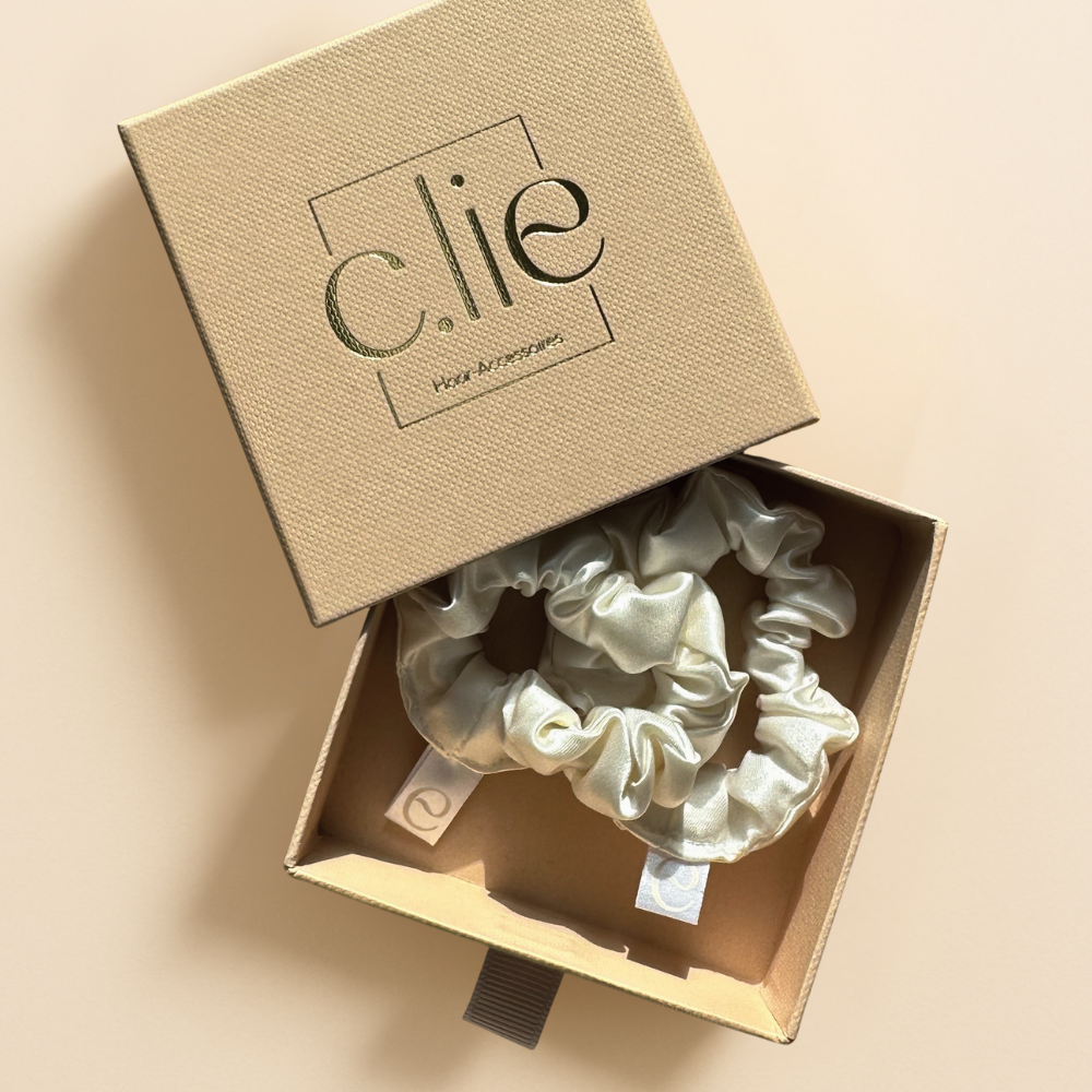 Mini Scrunchies (Doppelpack) aus 100% Seide, plastikfrei, handmade in Germany